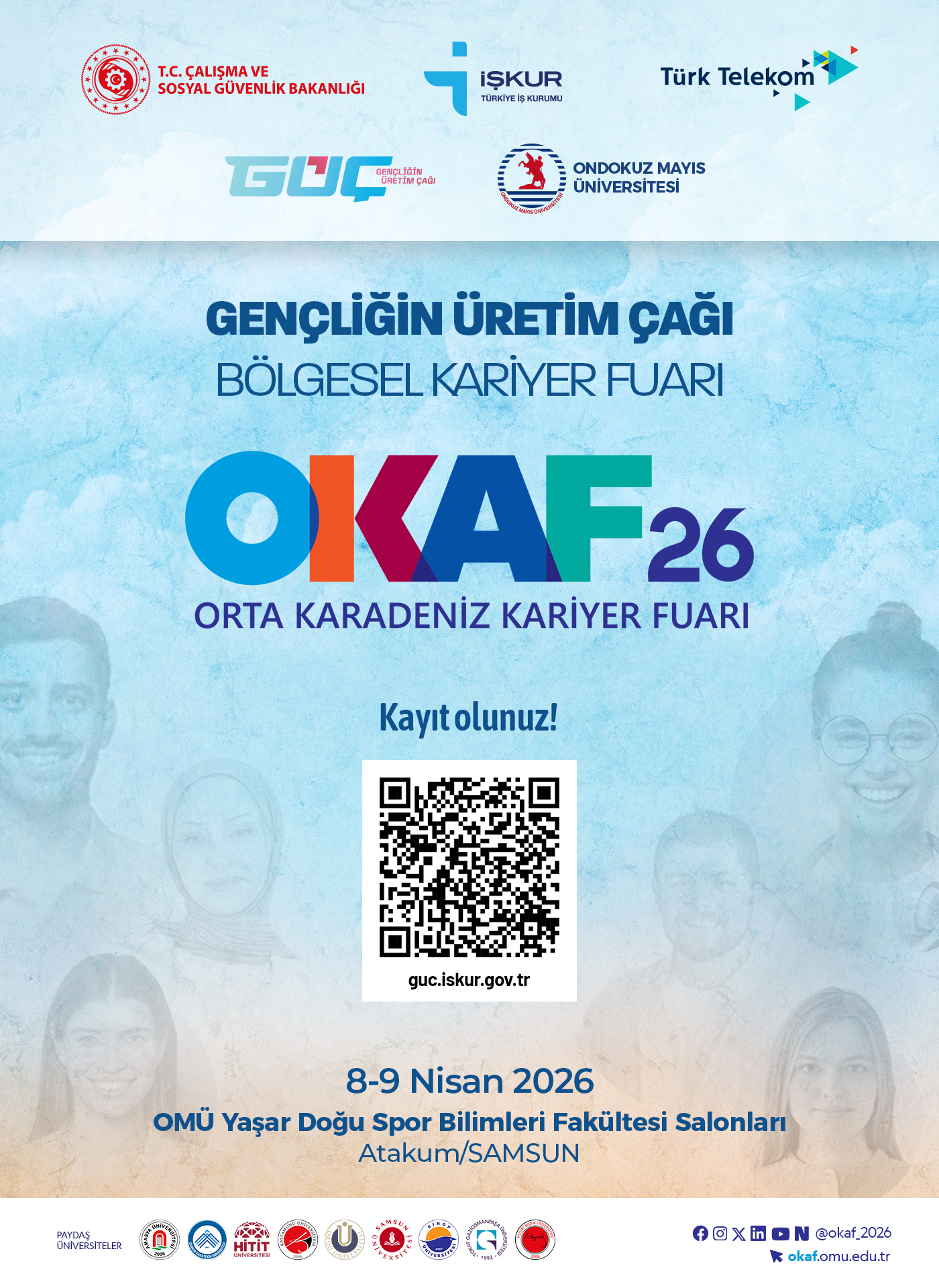 Orta Karadeniz Kariyer Fuarı (OKAF’26), 8–9 Nisan 2026 Tarihlerinde Samsun’da Düzenlenecek
