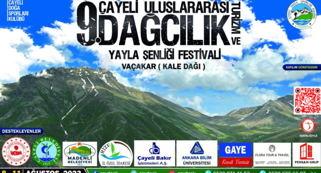 9. Çayeli Uluslararası Dağcılık Turizm ve Yayla Şenliği Festivali’ne Turizm Fakültemizden Destek