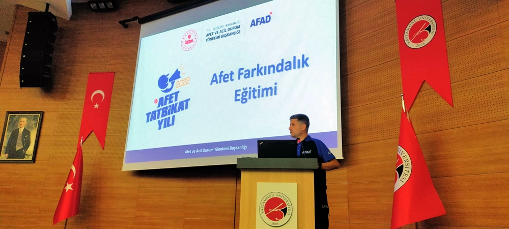 Üniversitemiz Personeline Yönelik Afet Farkındalık Eğitimi Verildi