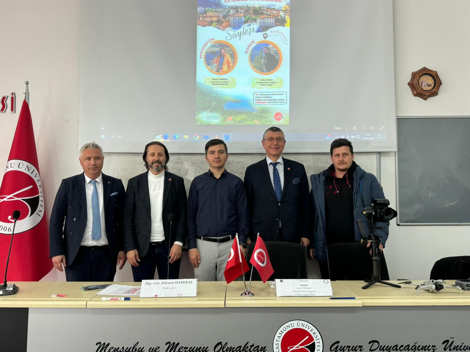 Turizm Fakültemizde “Rotamız Kastamonu” Konferansı Gerçekleştirildi